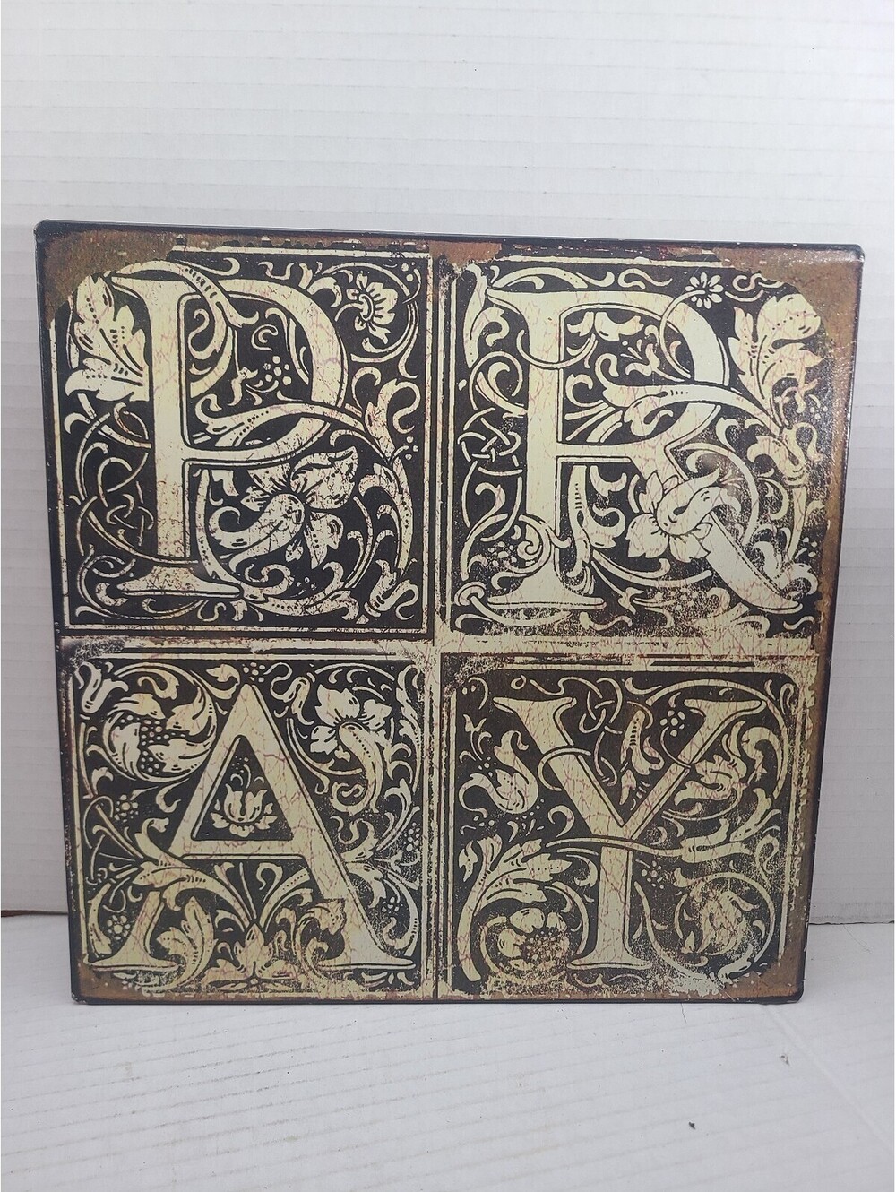 Pray Metal Hobby Lobby 9.5" Decorative Wall Sign Religious